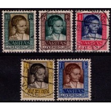 Prins Charles. Børneforsorg. Komplet sæt, stemplet.